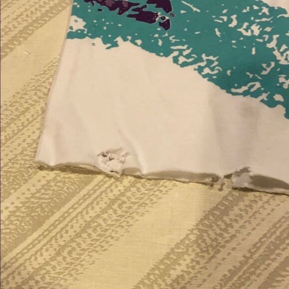 Prince Peter Retro Coffee Cup Print Rip Crop Tee - Picture 4 of 7